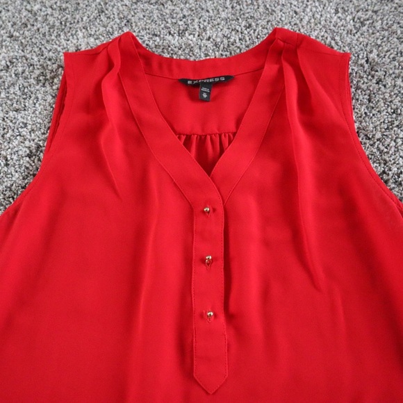 Red Express sleeveless blouse size XS - Picture 3 of 4